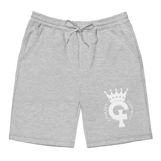 Grey Christ Inspired Fleece Shorts